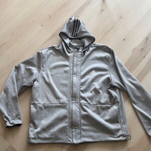 adidas climawarm full zip hoodie nens 2XL gray